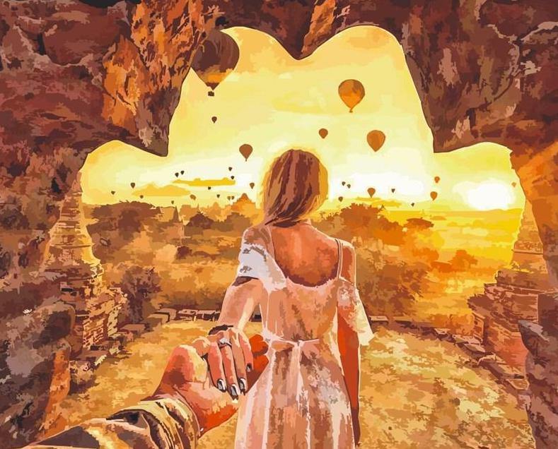 Loving Couple Painting by Numbers