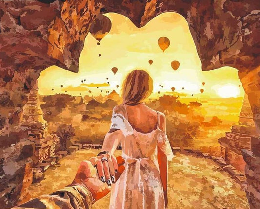 Loving Couple Painting by Numbers