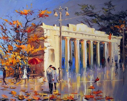 Couple & Maple Tree Paint by Numbers