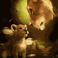 Mom & Baby Lion Paint by Numbers