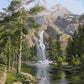 Mountain Waterfall Paint by Numbers