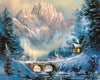 Winter Landscape Painting by Numbers
