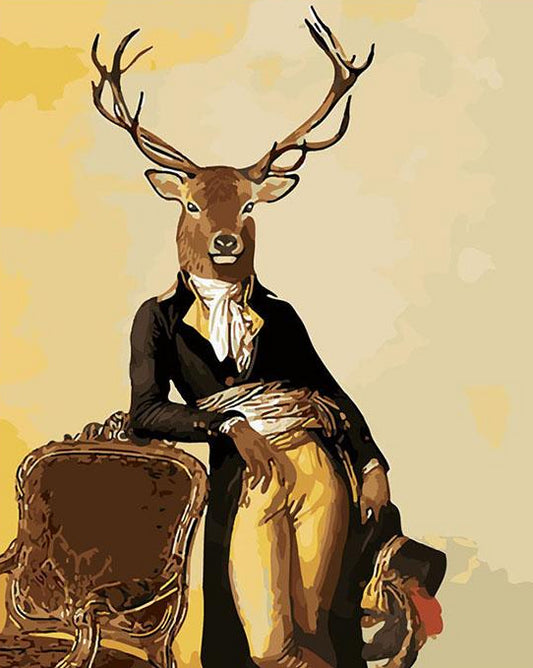 Mr. Deer Paint by Numbers
