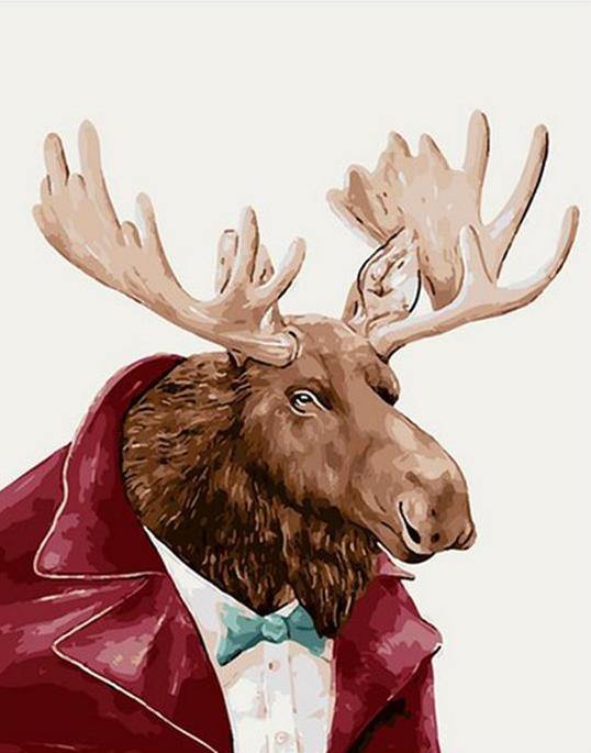 Mr. Moose Paint by Numbers Kit