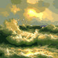 Ocean Waves Paint by Numbers