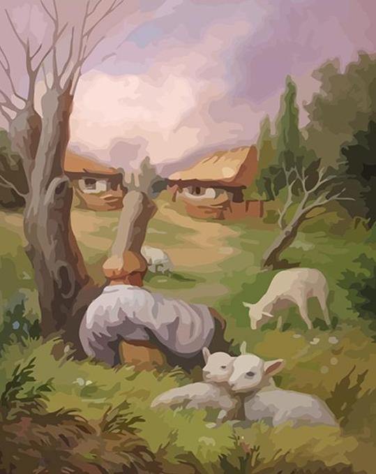 Optical Illusion Paint by Numbers