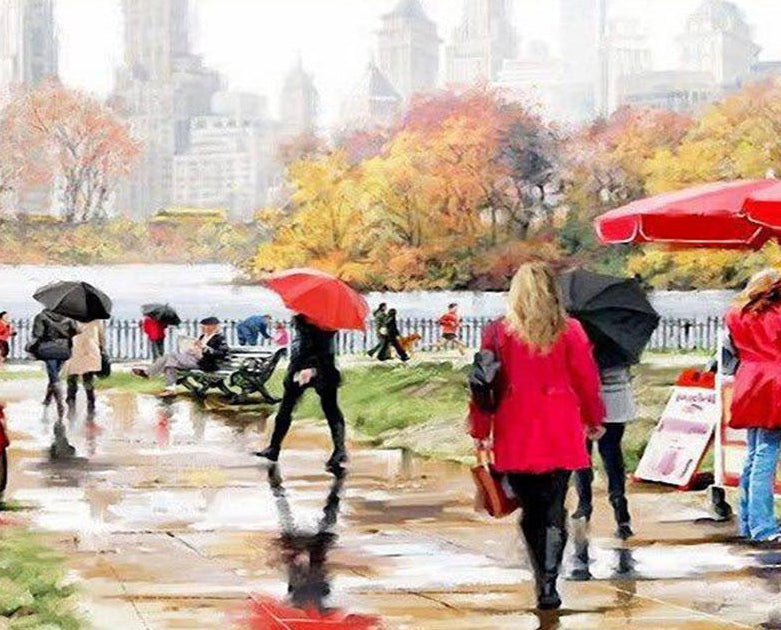 People on Street DIY Painting Kit