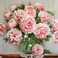 Pink Peonies Paint by Numbers