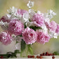 Pink & White Flowers Paint by Numbers