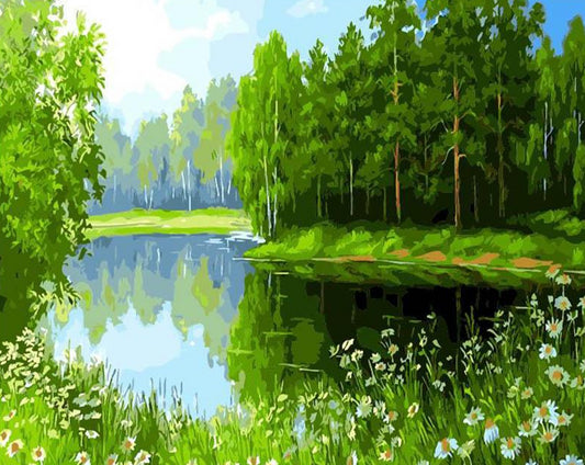 Forest Pool Paint by Numbers