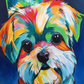 Pop Art Dog Paint by Numbers