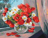  Daisies &amp; Poppies Paint by Numbers