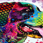 Psychedelic Dog Paint by Numbers