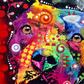 Psychedelic Dog DIY Painting Kit
