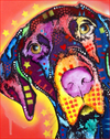 Psychedelic Dog Art Paint by Numbers