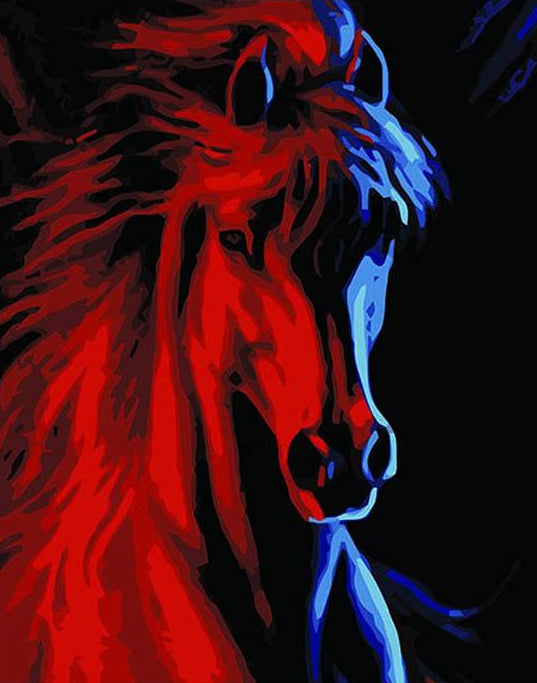 Red Horse Paint by Numbers