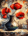 Red Poppies Painting by Numbers