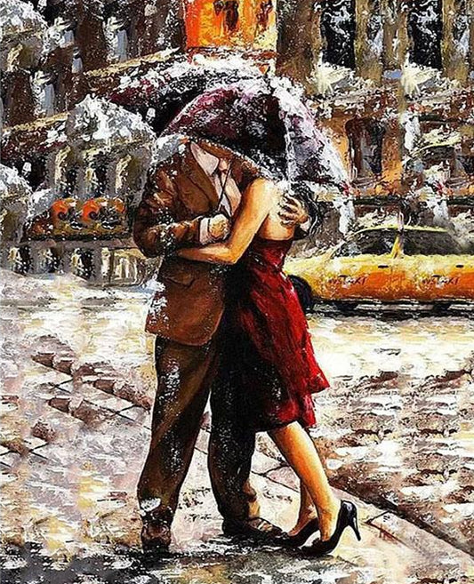 Hugging Couple Paint by Numbers