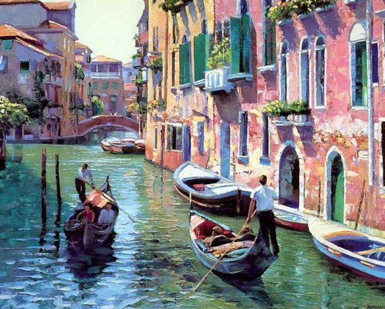 Venice Street Paint by Numbers