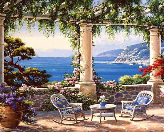 Seaside Sitting Paint by Numbers
