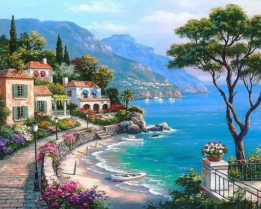 Seaside Town DIY Painting Kit