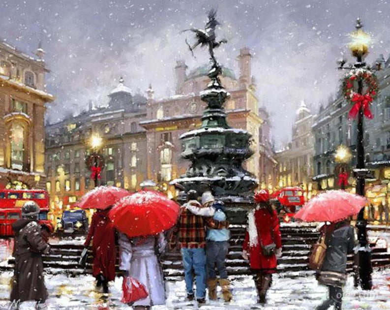 Snowfall Paint by Numbers