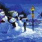 Snowman Family Paint by Numbers