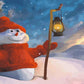 Snowman & Lantern Paint by Numbers 