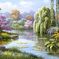 Spring Trees Paint by Numbers