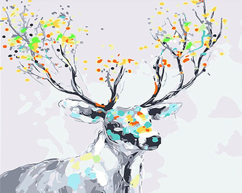 Fantasy Stag Paint by Numbers