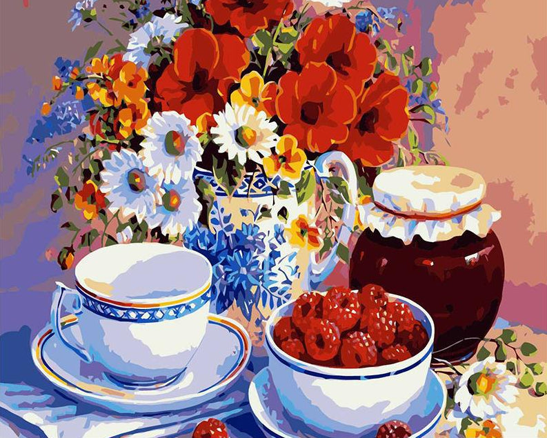 Berries & Flowers Paint by Numbers