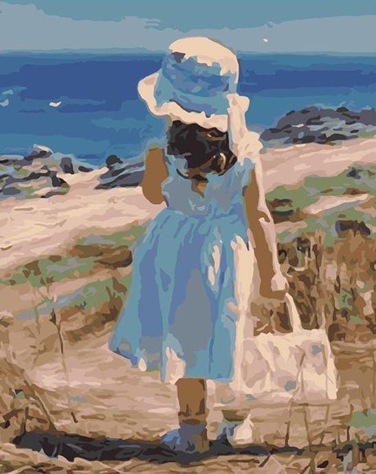 Stroll on the Seashore Paint by Numbers