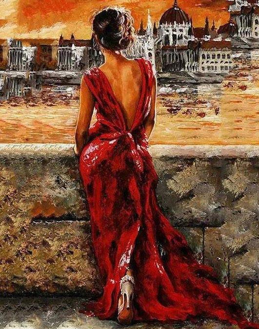 Stunning Lady Paint by Numbers