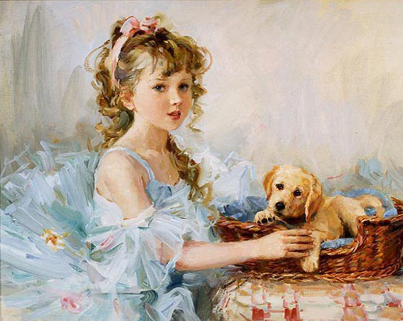 Stunning Little Girl Paint by Numbers