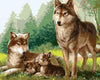 Stunning Wolves Family Paint by Numbers