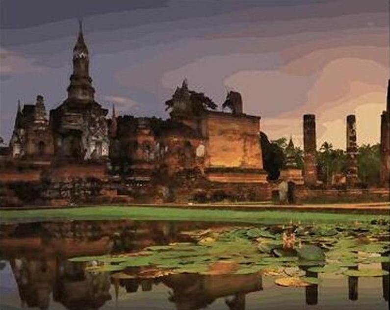Sukhothai historical park Painting Kit