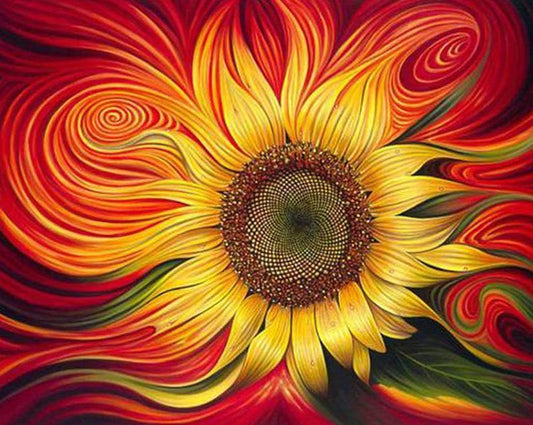 Sunflower Paint by Numbers