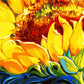 Yellow Sunflower Paint by Numbers
