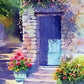 Sunlit Door Paint by Numbers