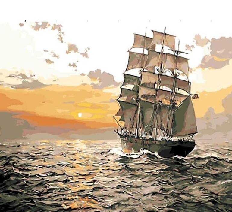 Ocean & Ship Paint by Numbers