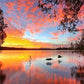 Sunset on the Lake Paint by Numbers