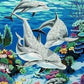 Dolphins Family Painting by Numbers