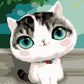 Sweet Little Cat Paint by Numbers