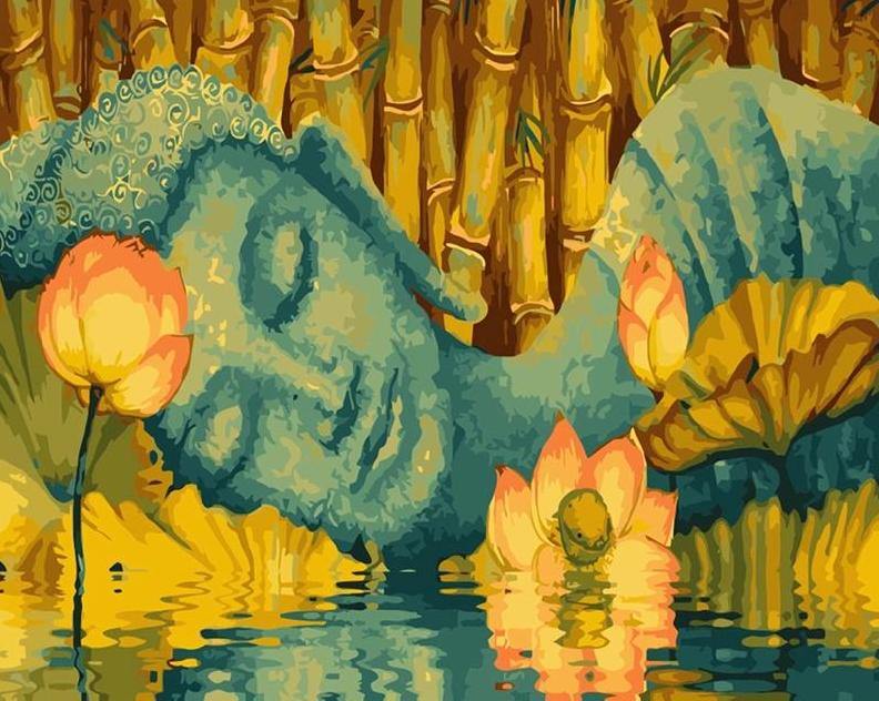 Reclining Buddha Paint by Numbers