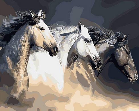 Stunning Horses Painting by Numbers