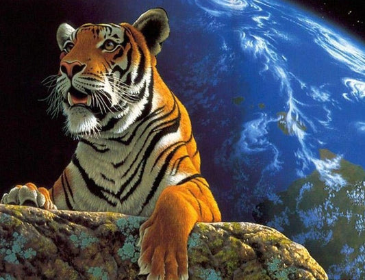 Tiger Painting by Numbers