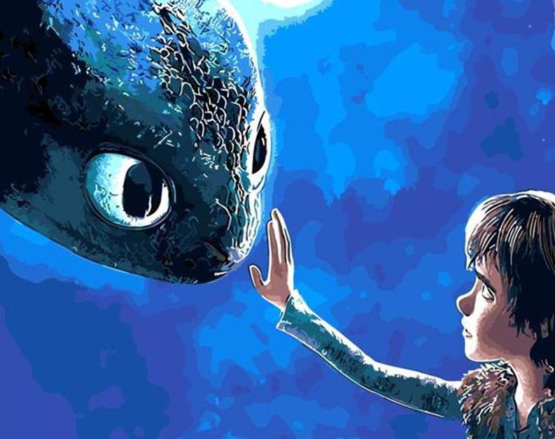 Train Your Dragon Paint by Numbers