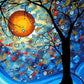 Tree & Sun Paint by Numbers