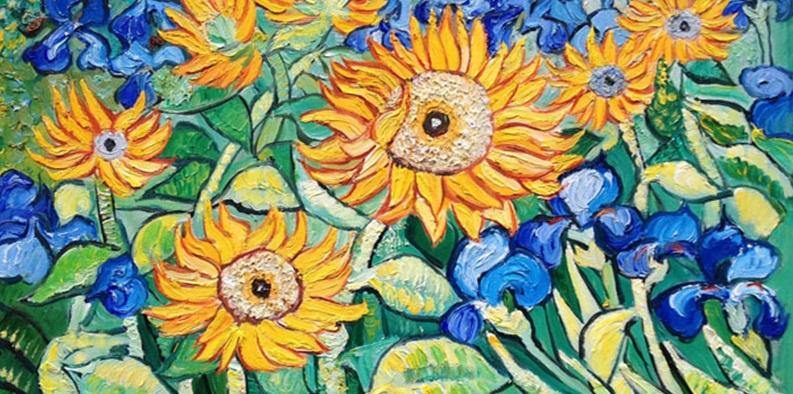 Sunflowers Large Paint by Numbers