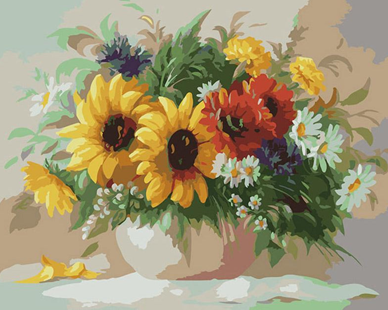 Variety of Flowers Paint by Numbers